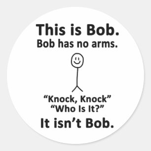 Dit is Bob Ronde Sticker