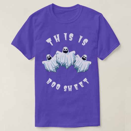 Dit is BOB Sheet Ghost Retro Halloween T-shirt (Design voorkant)