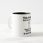 Dit is Bob Tweekleurige Koffiemok (Voorkant links)