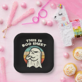 Dit is Bodemplaat Ghost Papieren Bordje (Feest)