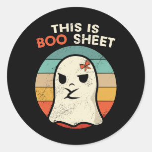 Dit is boekenblad leuk Halloween kostuums leuk Hal Ronde Sticker