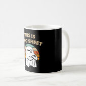 Dit is boekenblad, retro halloween, grappige hallo koffiemok (Voorkant rechts)