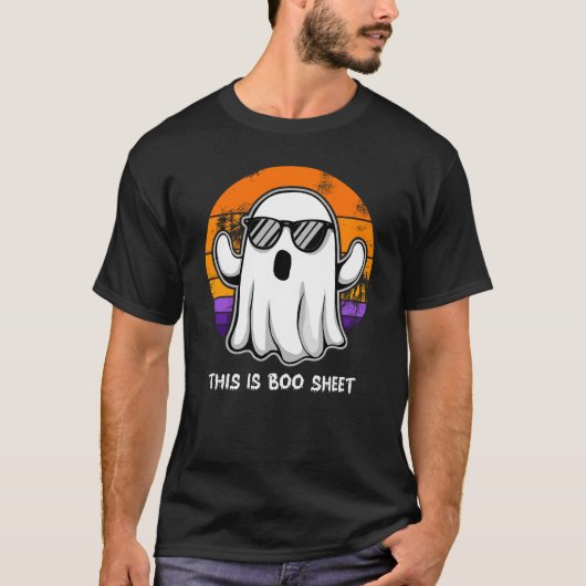 Dit Is Boo Blad Cool Spook T-shirt (Voorkant)