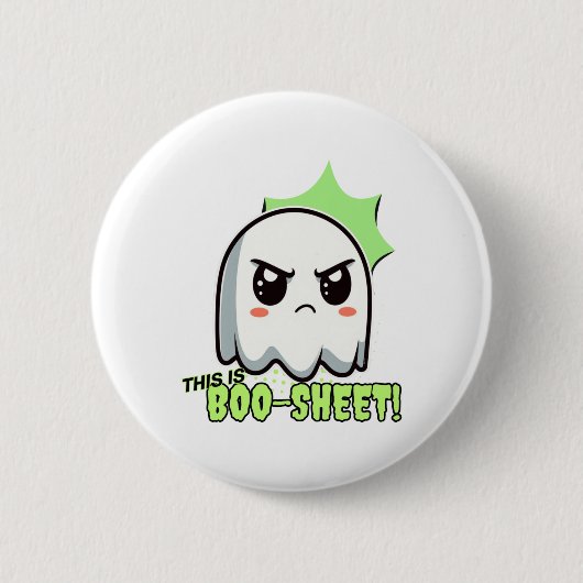 Dit Is Boo-blad Sticker Ronde Button 5,7 Cm (Voorkant)