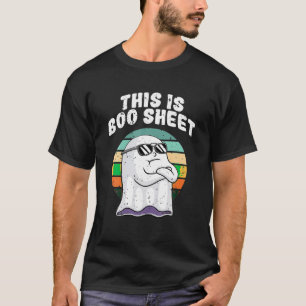 Dit is Boo Sheet Funny Halloween Costume Ghost Pu T-shirt