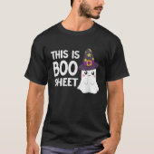 Dit is Boo Sheet Funny Halloween Costume Ghost T-shirt (Voorkant)