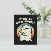 Dit is Boo Sheet Geest Feestdagenkaart (Staand voorkant)