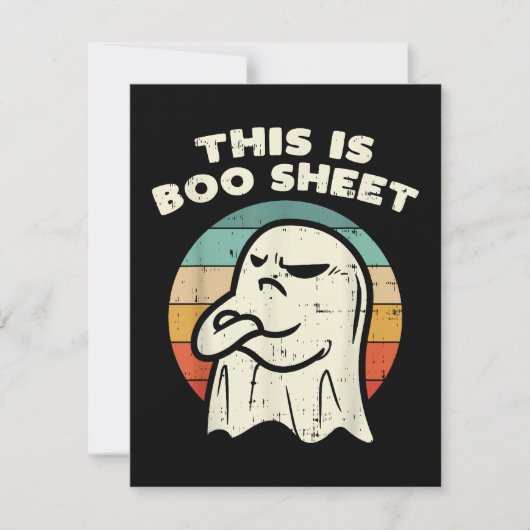 Dit is Boo Sheet Geest Feestdagenkaart (Voorkant)