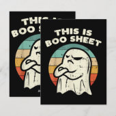 Dit is Boo Sheet Geest Feestdagenkaart (Voorkant / Achterkant)