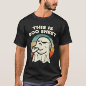 Dit Is Boo Sheet Geest Retro Halloween Kostuum  T-shirt (Voorkant)