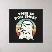 Dit is Boo Sheet Ghost Canvas Afdruk (Voorkant)
