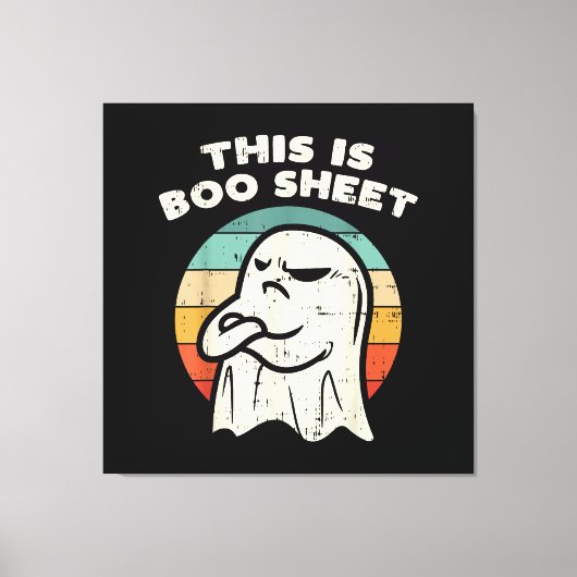 Dit is Boo Sheet Ghost  Canvas Afdruk (Voorkant)