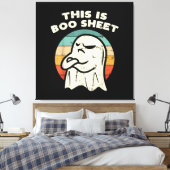 Dit is Boo Sheet Ghost Canvas Afdruk (Insitu (Slaapkamer))