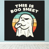 Dit is Boo Sheet Ghost Canvas Afdruk (Insitu (Houten vloer))