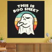 Dit is Boo Sheet Ghost  Canvas Afdruk (Insitu (Woonkamer))