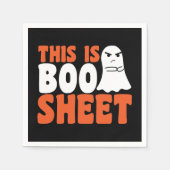 Dit is Boo Sheet Ghost Funny Halloween Costuum Servet (Voorkant)