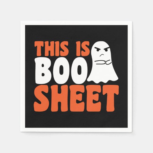 Dit is Boo Sheet Ghost Funny Halloween Costuum Servet (Voorkant)