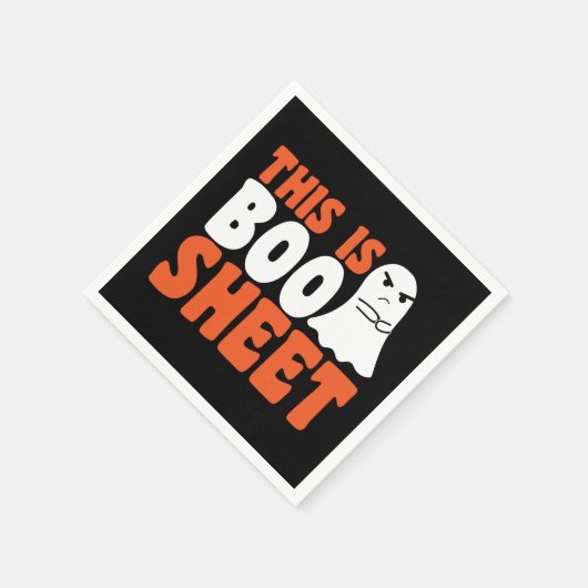 Dit is Boo Sheet Ghost Funny Halloween Costuum Servet (Hoek)