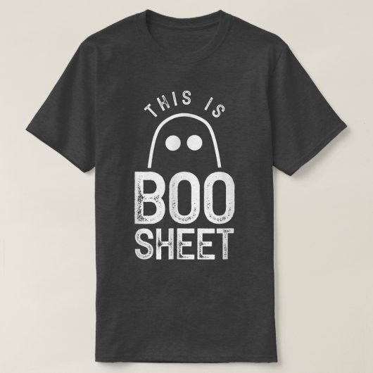 Dit is Boo Sheet Ghost Ghost Halloween Scary T-shirt (Design voorkant)
