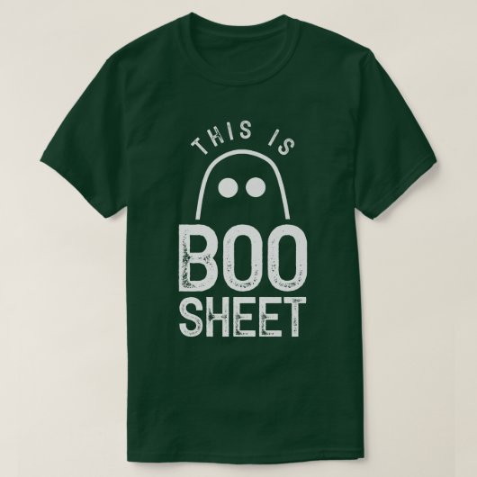 Dit is Boo Sheet Ghost Ghost Halloween Scary T-shirt (Design voorkant)