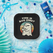 Dit is Boo Sheet Ghost Papieren Bordje (Feest)