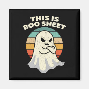 Dit is Boo Sheet Ghost Retro Halloween Costume Me Magneet