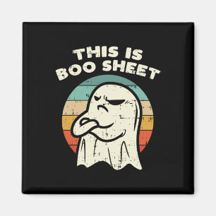 Dit is Boo Sheet Ghost Retro Halloween Costume Me Magneet