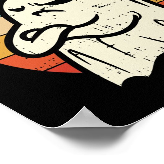 Dit is Boo Sheet Ghost Retro Halloween Costume Me Poster (Hoek)