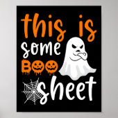 Dit is Boo Sheet Ghost Retro Halloween Costume Me Poster (Voorkant)