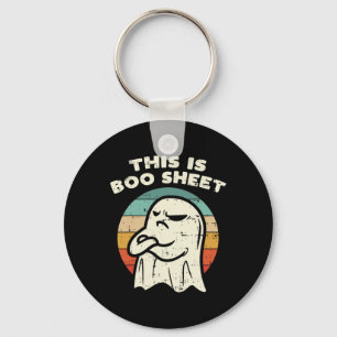 Dit is Boo Sheet Ghost Retro Halloween Costume Me Sleutelhanger