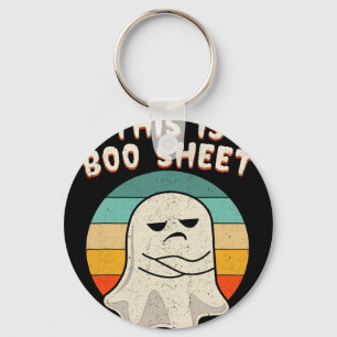 Dit is Boo Sheet Ghost Retro Halloween Costume Me Sleutelhanger