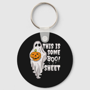 Dit is Boo Sheet Ghost Retro Halloween Costume Me Sleutelhanger