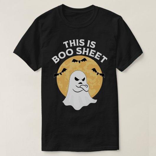 Dit is Boo Sheet Ghost Retro Halloween Costume Me T-shirt (Design voorkant)