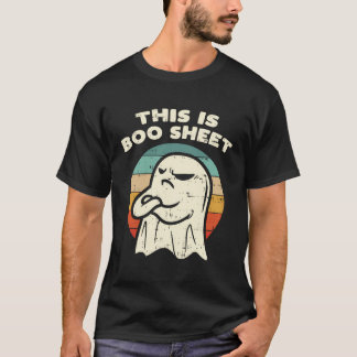 Dit is Boo Sheet Ghost Retro Halloween Costume Me T-shirt