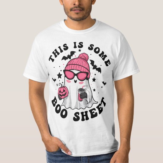 Dit is Boo Sheet Ghost Retro Halloween Costume Me T-shirt (Voorkant)
