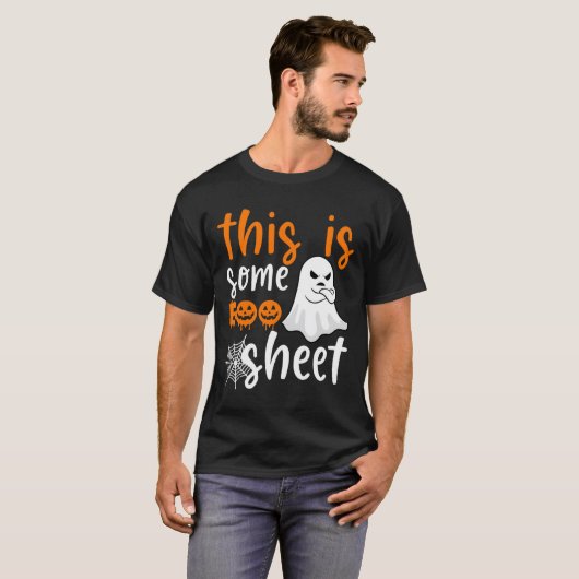 Dit is Boo Sheet Ghost Retro Halloween Costume Me T-shirt (Voorkant volledig)