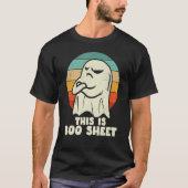 Dit is Boo Sheet Ghost Retro Halloween Costume Me T-shirt (Voorkant)