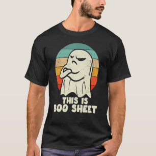 Dit is Boo Sheet Ghost Retro Halloween Costume Me T-shirt