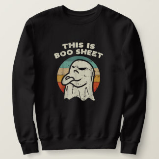 Dit is Boo Sheet Ghost Retro Halloween Kostuum Trui