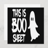 Dit is Boo Sheet Ghost Spooky Halloween Gift Kaart (Voorkant / Achterkant)