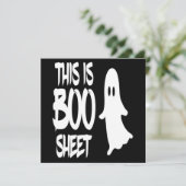 Dit is Boo Sheet Ghost Spooky Halloween Gift Kaart (Staand voorkant)