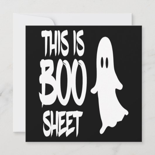 Dit is Boo Sheet Ghost Spooky Halloween Gift Kaart (Voorkant)