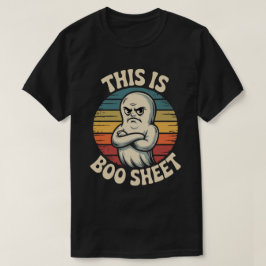 Dit is Boo Sheet | Grappige Retro Geest Halloween T-shirt