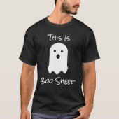 Dit is Boo Sheet Halloween Ghost T-shirt (Voorkant)