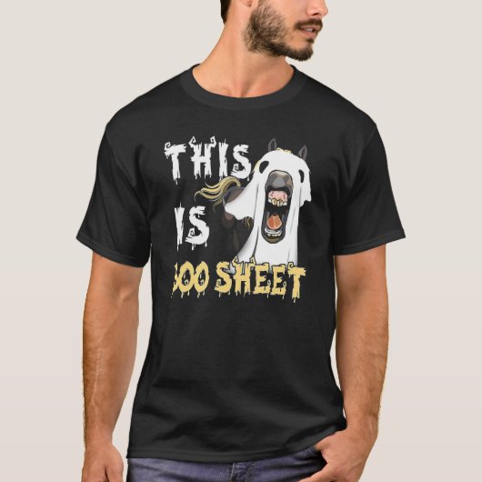Dit is Boo Sheet Horse T-shirt (Voorkant)