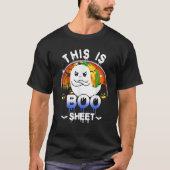 Dit is Boo Sheet Leuke Ghost Halloween Kinder Boys T-shirt (Voorkant)