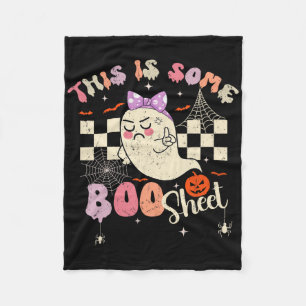 Dit is Boo Sheet Schattige Ghost Retro Halloween C Fleece Deken