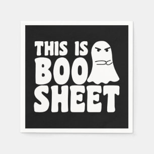 Dit is Boo Sheet Spook Grappig Halloween Kostuum Servet