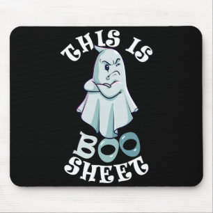 Dit Is Boo Sheet Spook Retro Halloween Kostuum Muismat