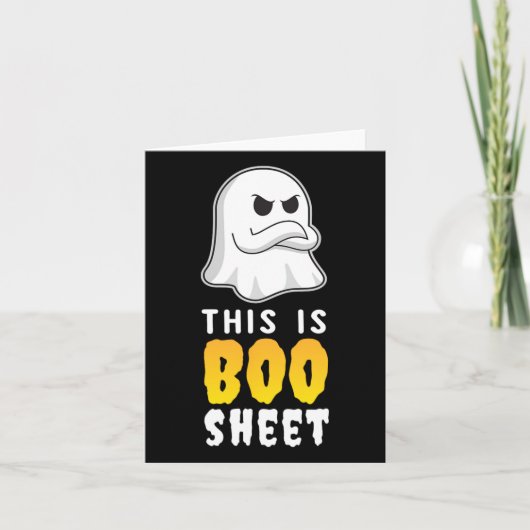 Dit Is Boo Sheet T Shirt Grappige Geest Spokenfees Kaart (Voorkant)